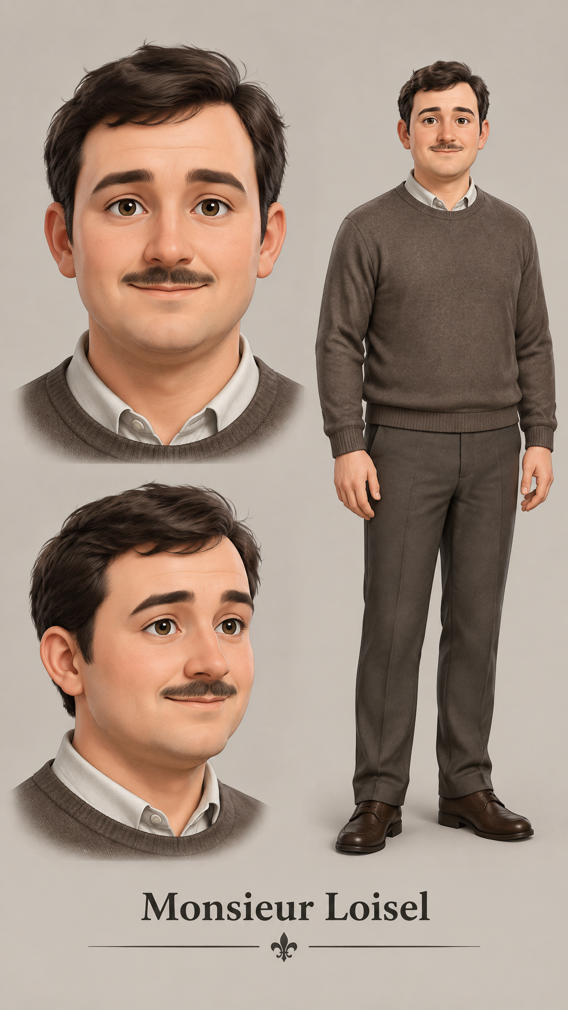 Hoja de referencia del personaje para Monsieur Loisel