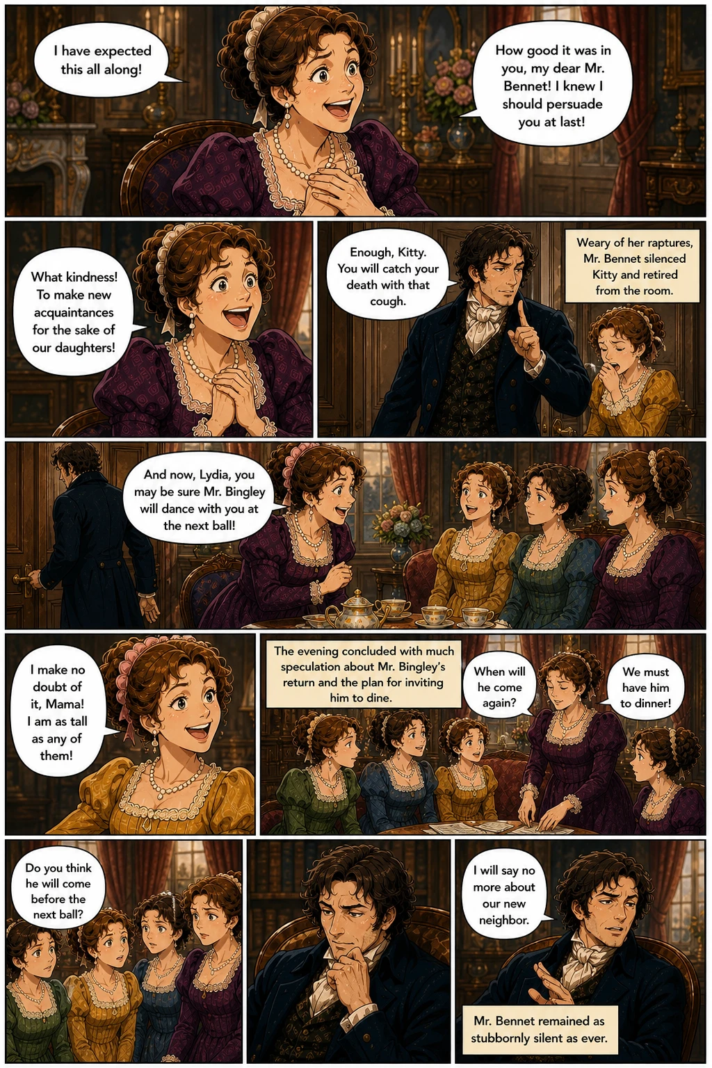 Pagina fumetto demo da PRIDE & PREJUDICE
