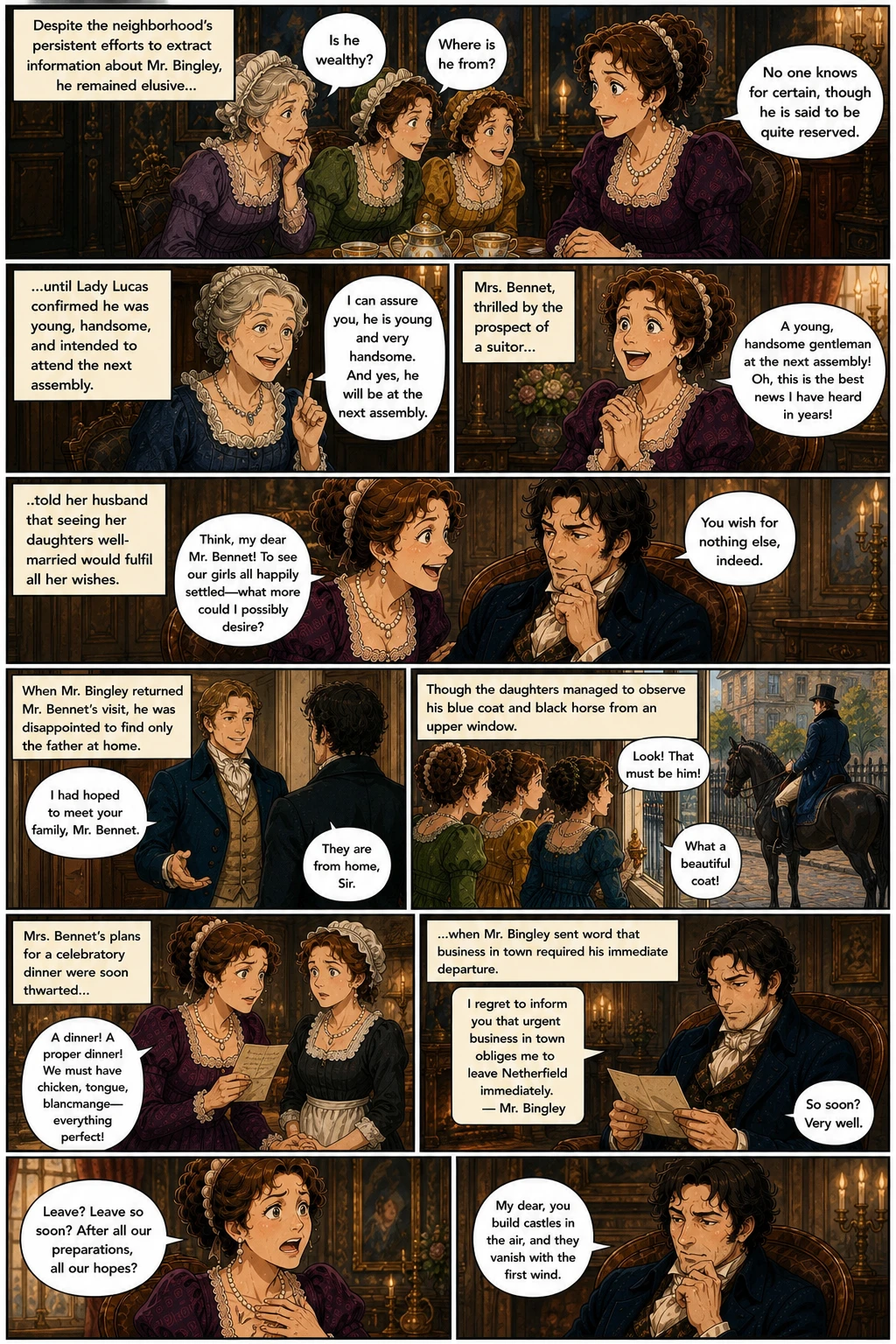 Pagina fumetto demo da PRIDE & PREJUDICE