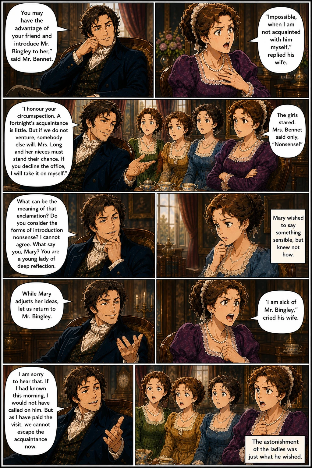 Pagina fumetto demo da PRIDE & PREJUDICE
