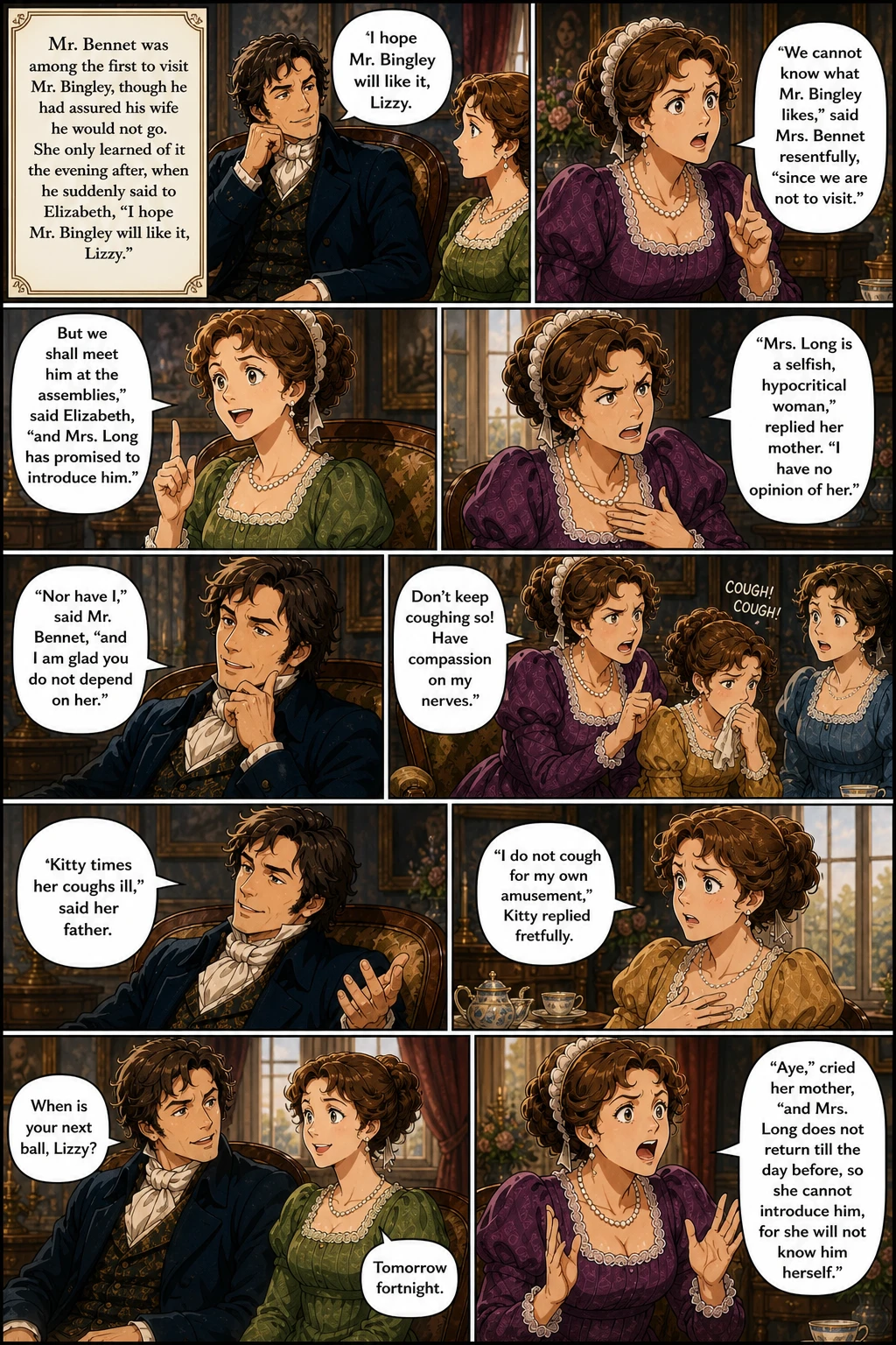 Pagina fumetto demo da PRIDE & PREJUDICE
