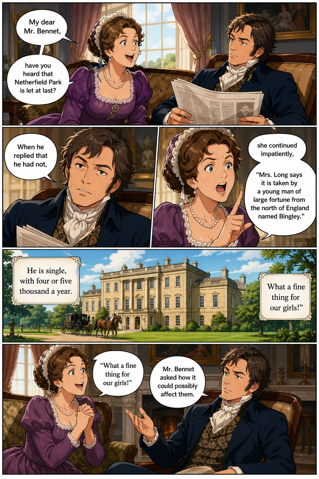 Pagina fumetto demo da PRIDE & PREJUDICE
