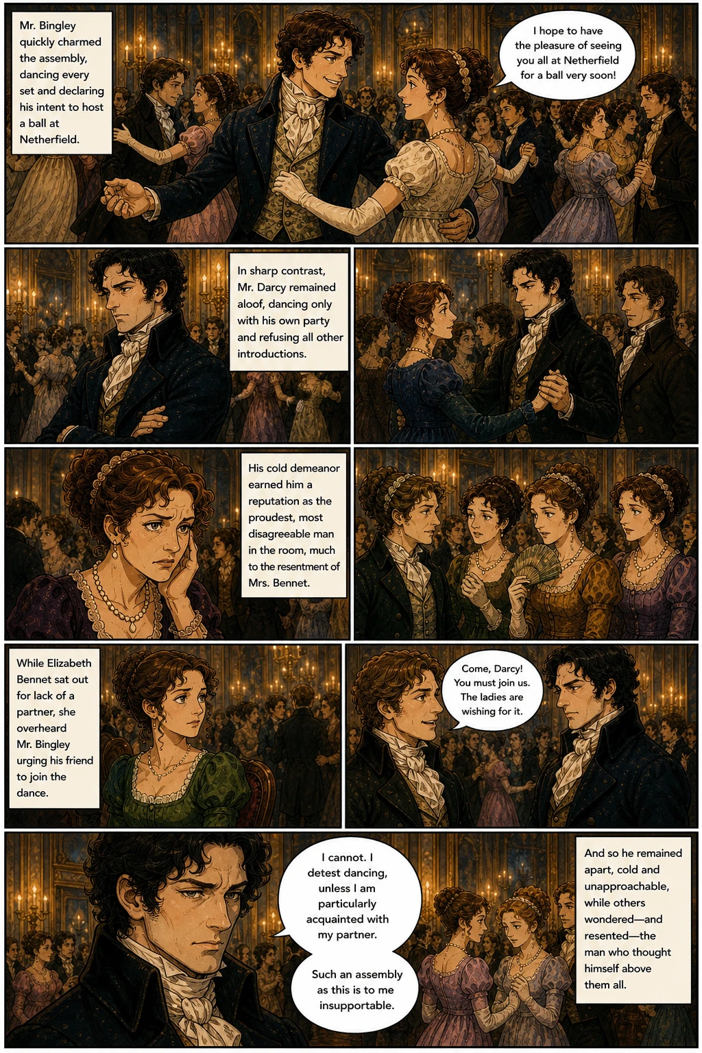 Pagina fumetto demo da PRIDE & PREJUDICE