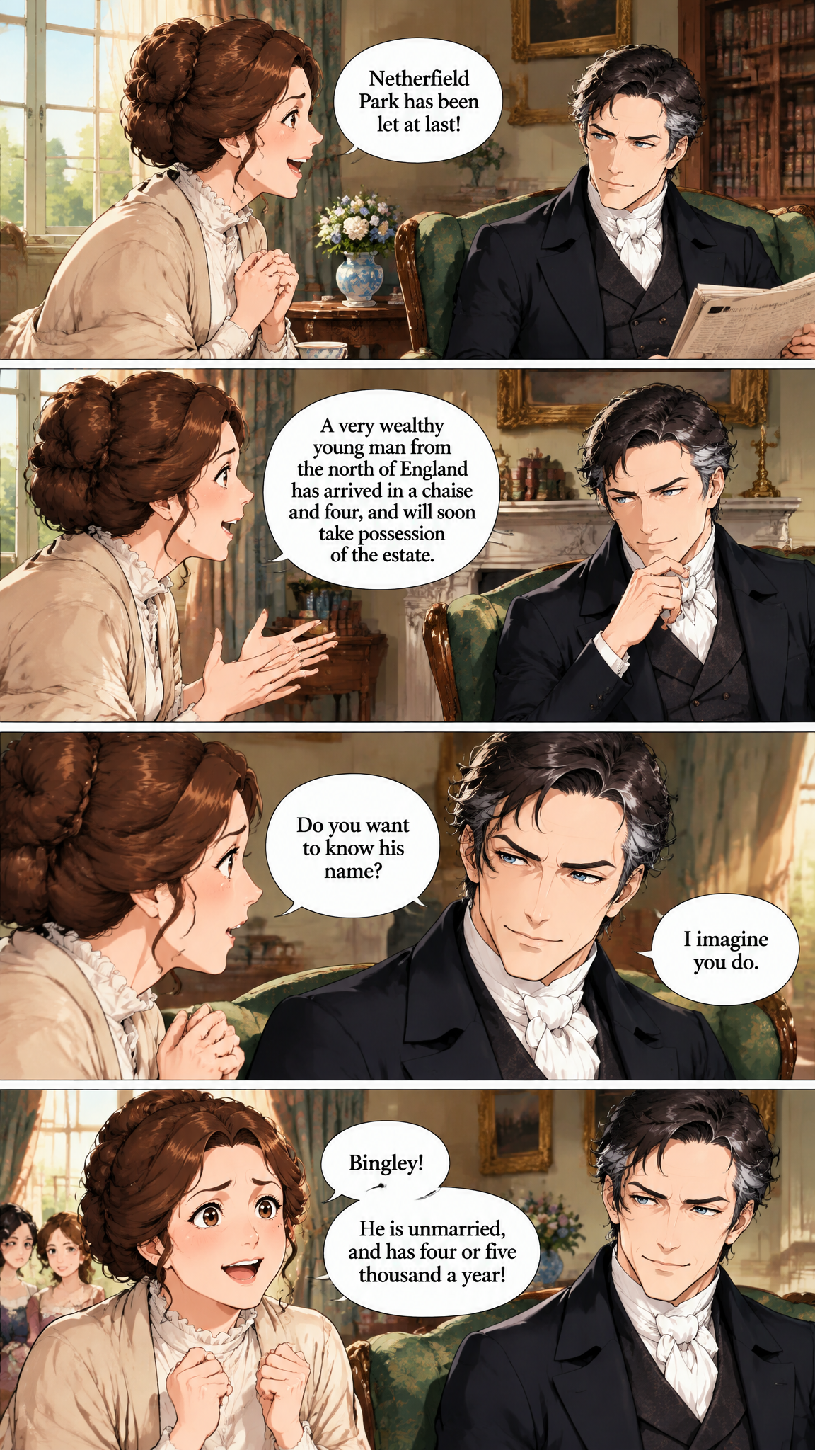 Página de cómic demo de PRIDE & PREJUDICE