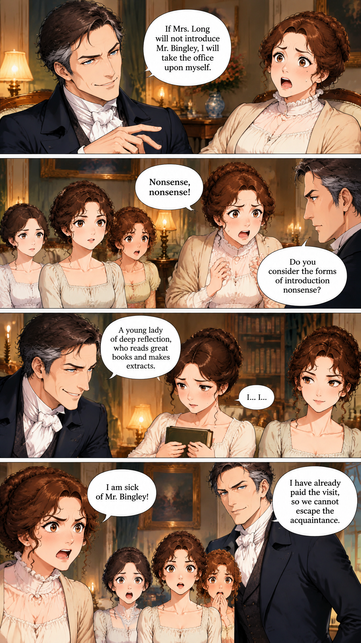 Página de cómic demo de PRIDE & PREJUDICE