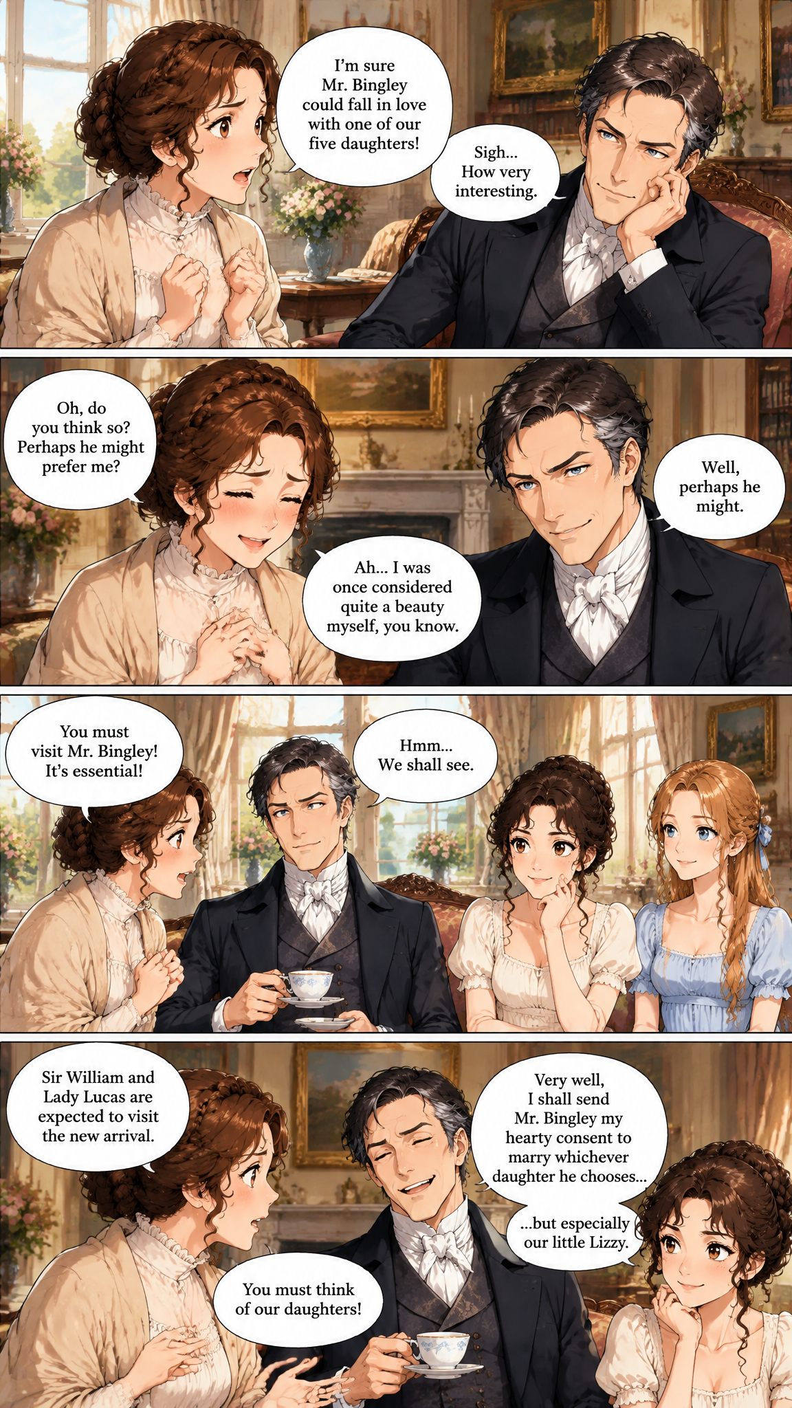 Página de cómic demo de PRIDE & PREJUDICE