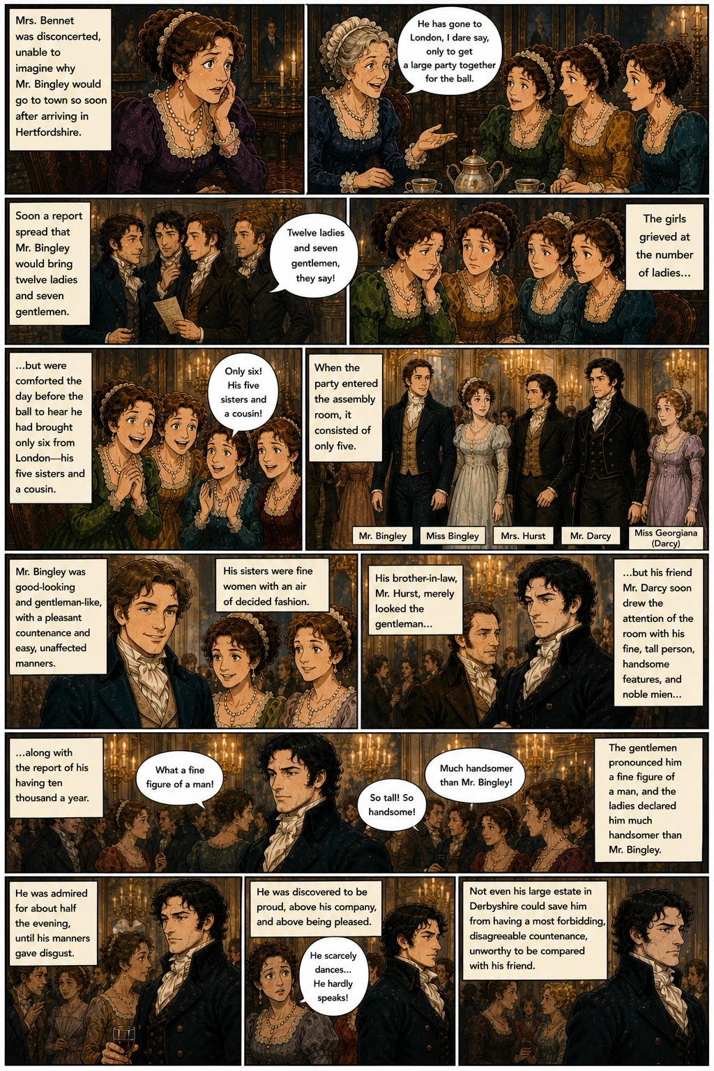 Pagina fumetto demo da PRIDE & PREJUDICE