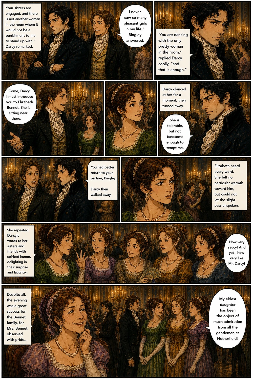 Pagina fumetto demo da PRIDE & PREJUDICE