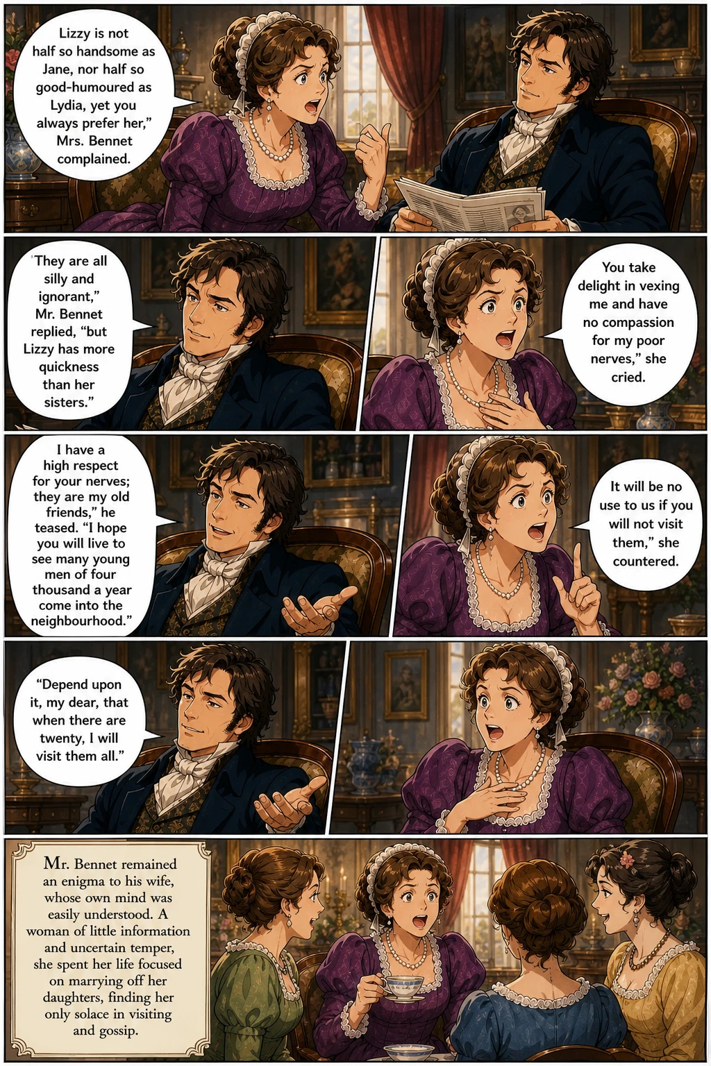 Pagina fumetto demo da PRIDE & PREJUDICE