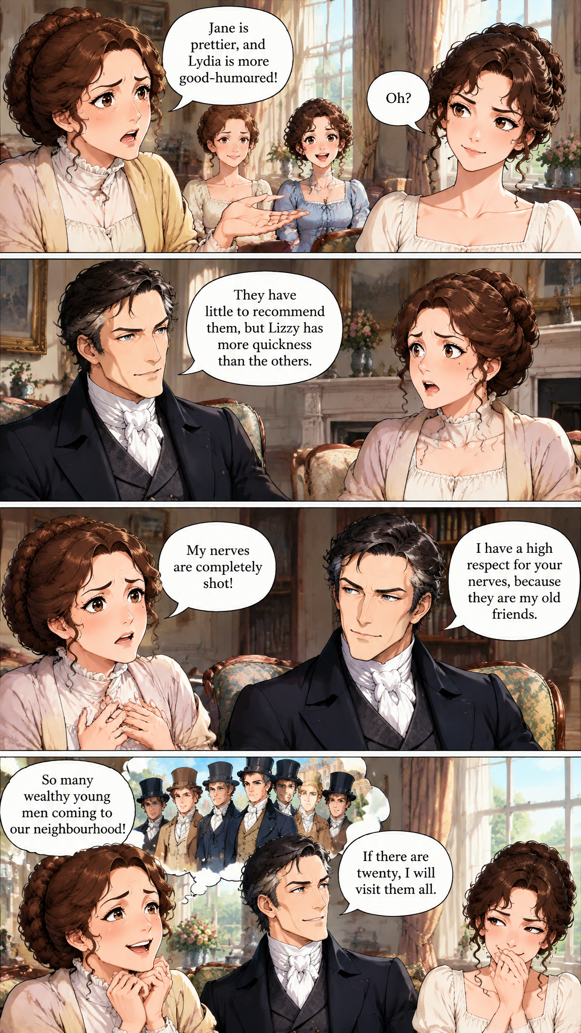 Página de cómic demo de PRIDE & PREJUDICE