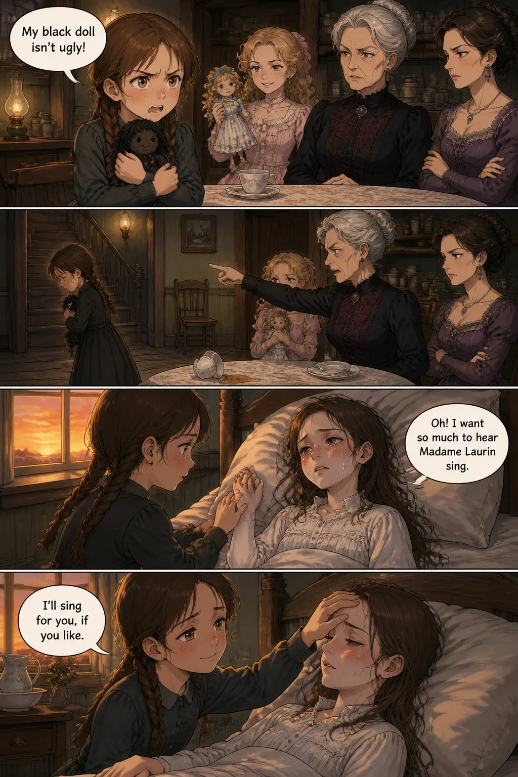 Pagina fumetto demo da The Little Black Doll