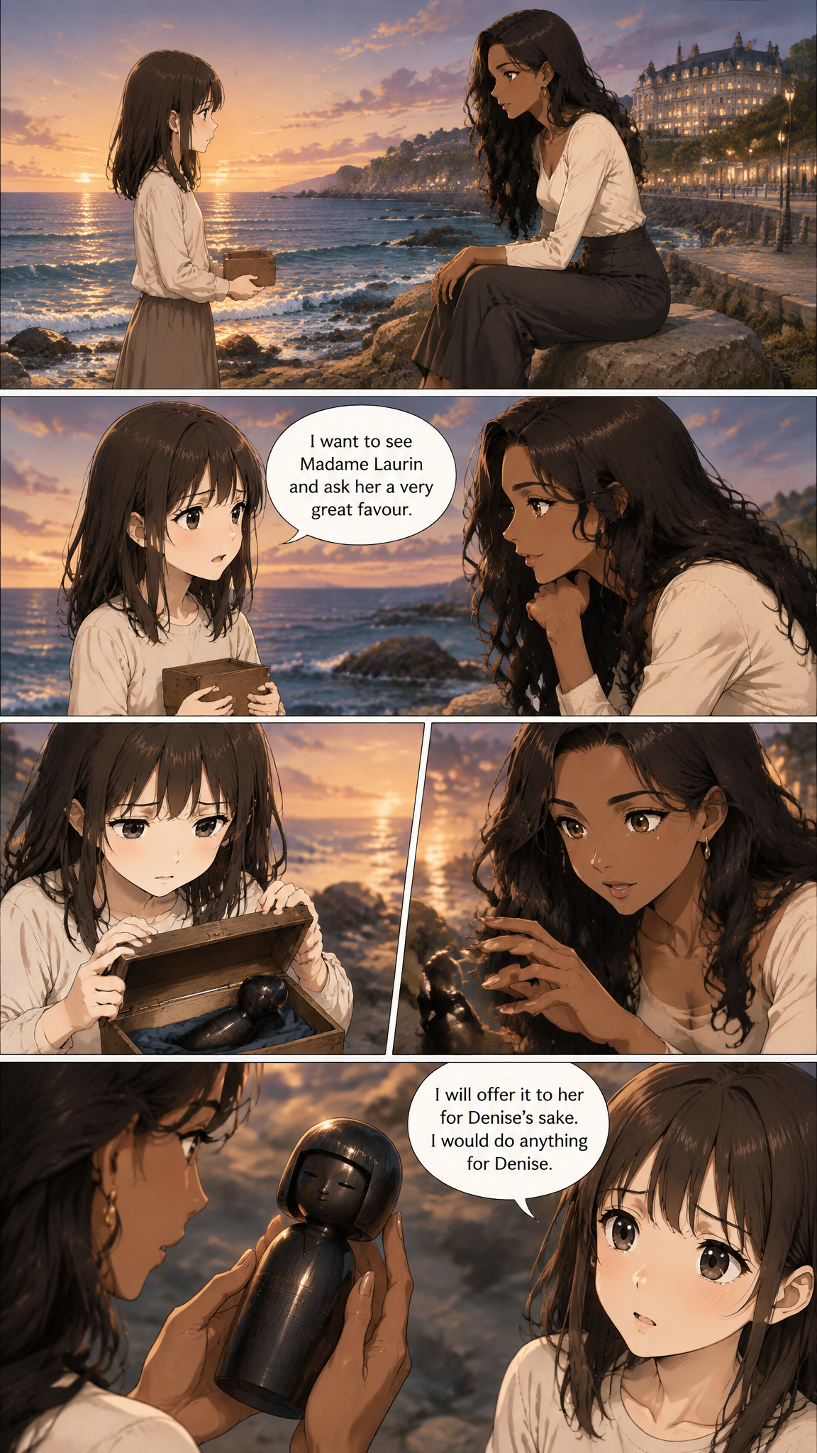 Página de cómic demo de The Little Black Doll