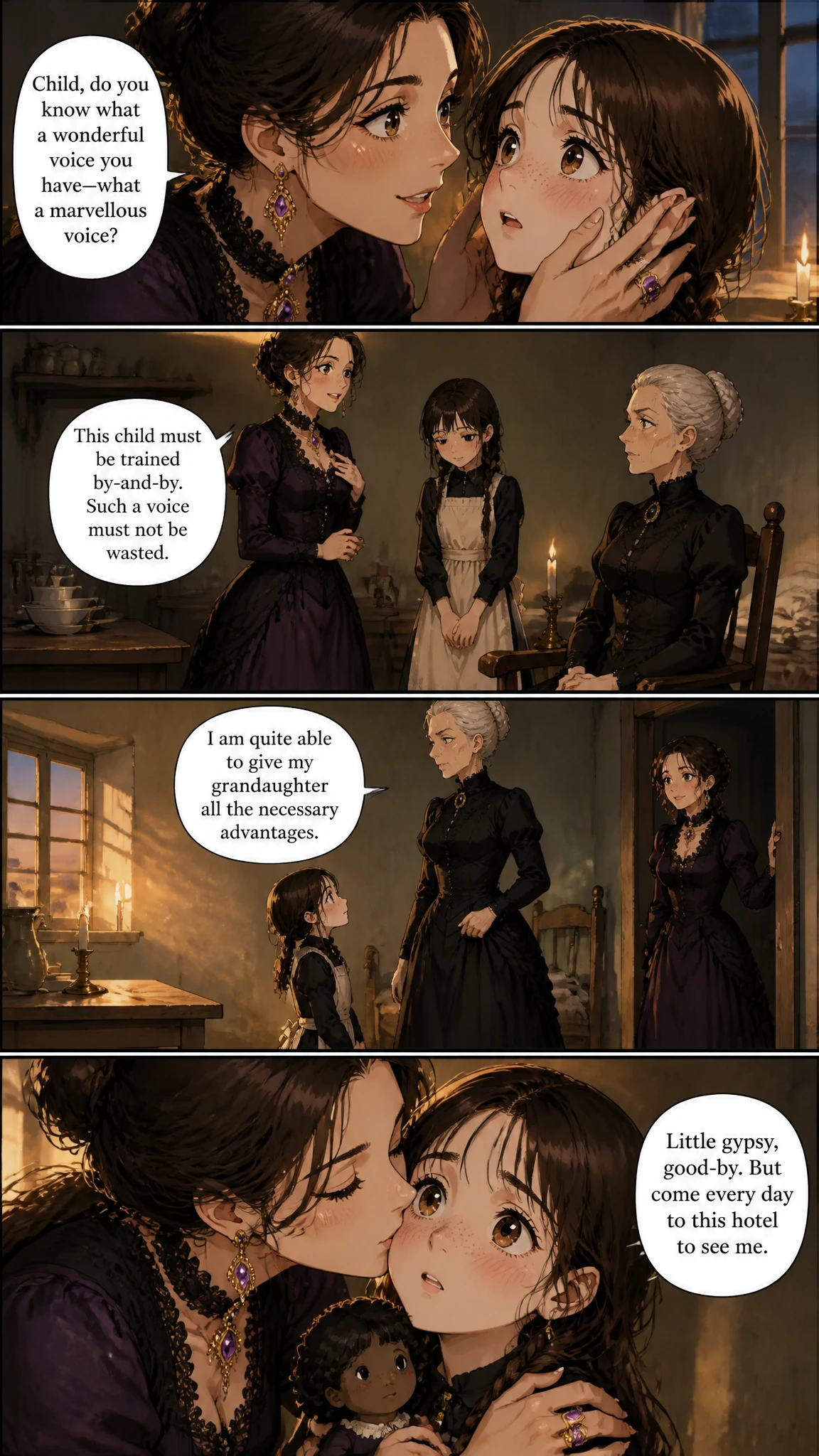 Demo comic page from The Little Black Doll