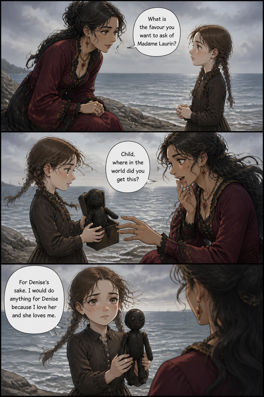 Pagina fumetto demo da The Little Black Doll