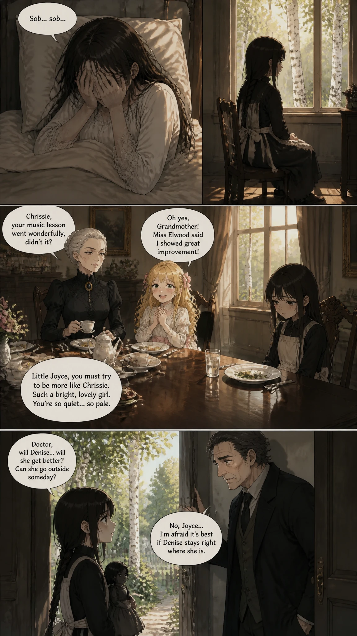 Demo comic page from The Little Black Doll