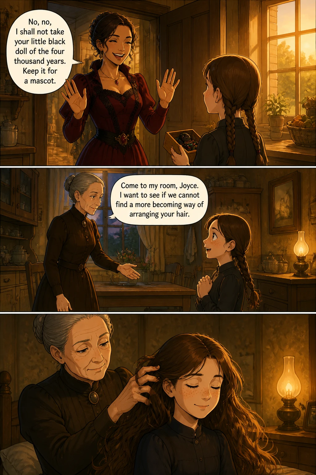 Pagina fumetto demo da The Little Black Doll