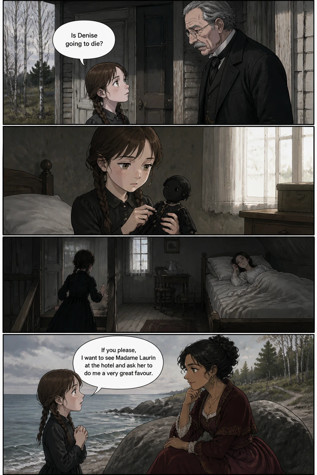 Pagina fumetto demo da The Little Black Doll