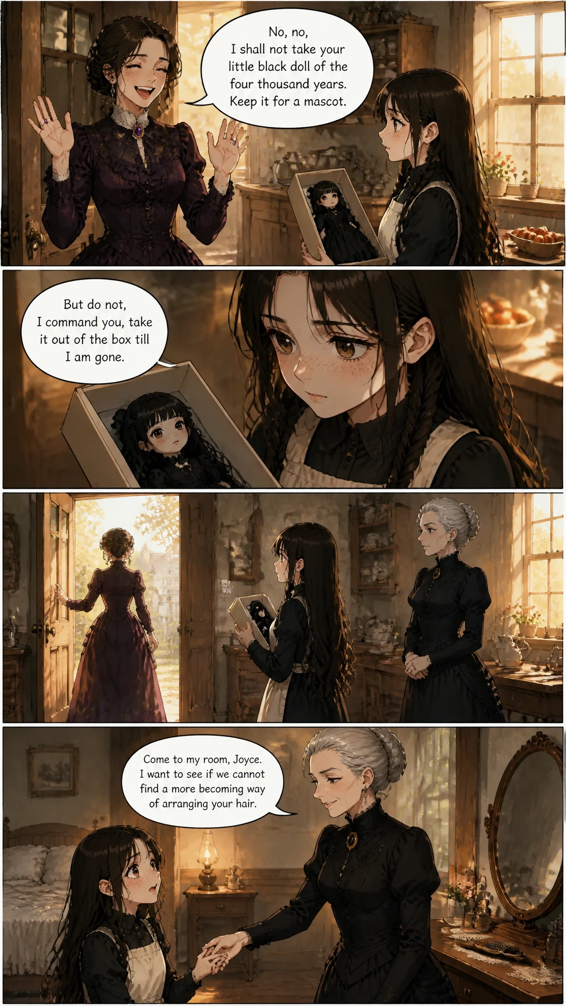 Demo comic page from The Little Black Doll