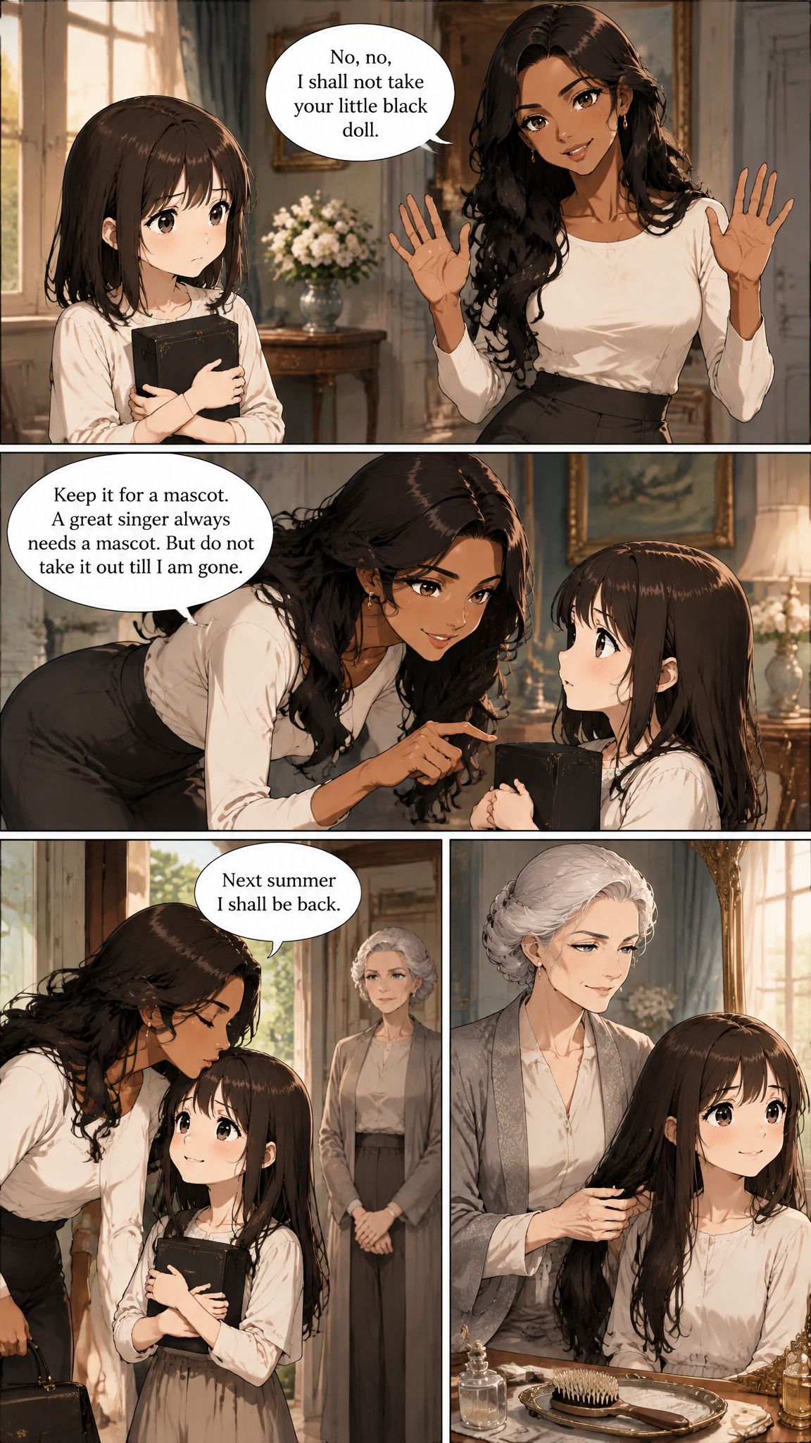 Página de cómic demo de The Little Black Doll