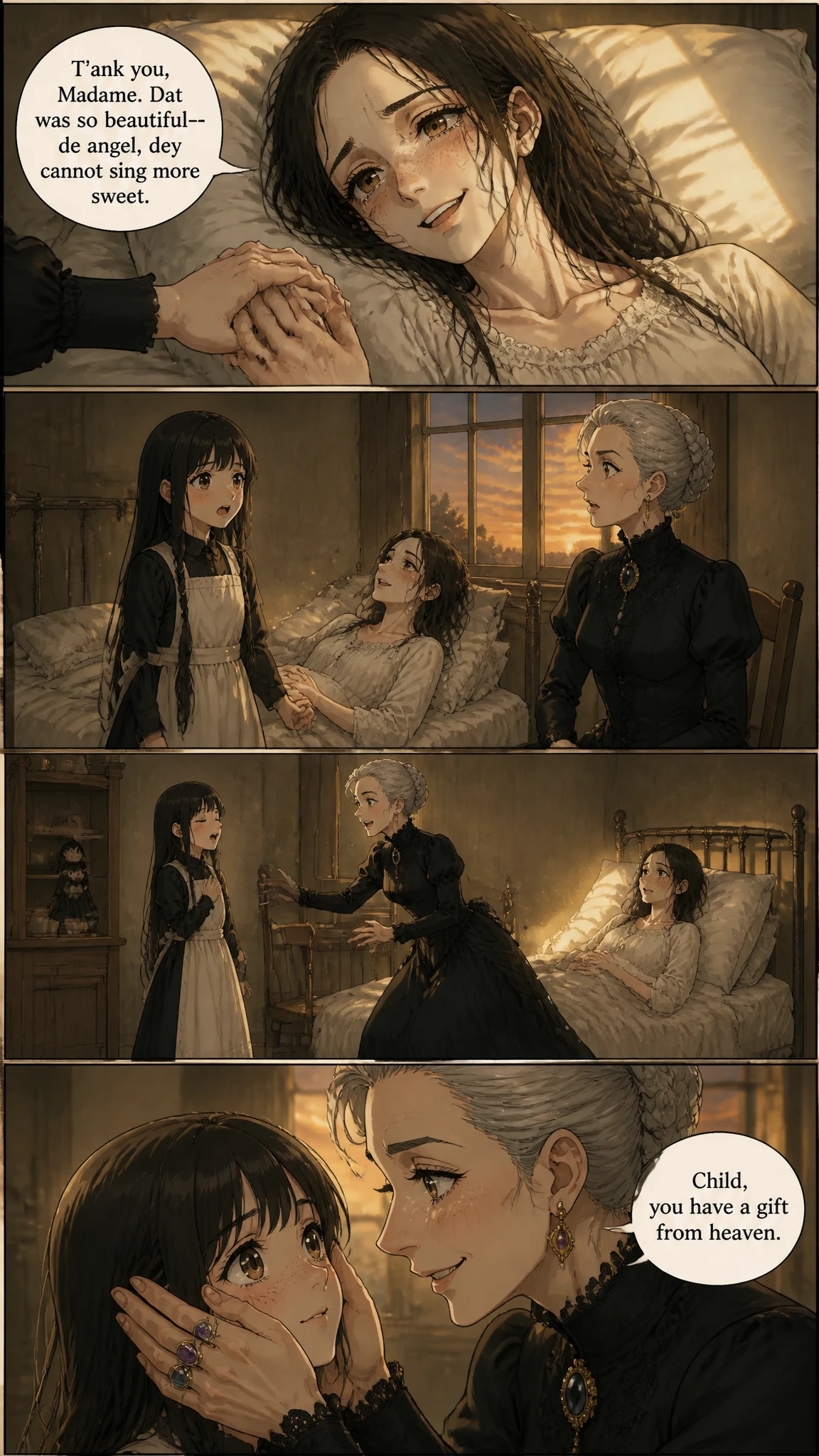 Demo comic page from The Little Black Doll