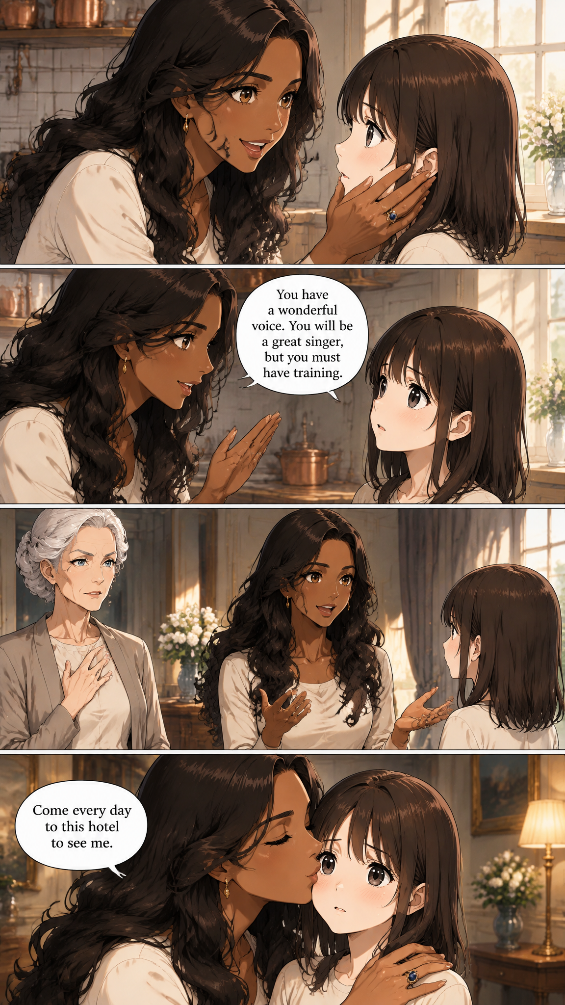 Página de cómic demo de The Little Black Doll