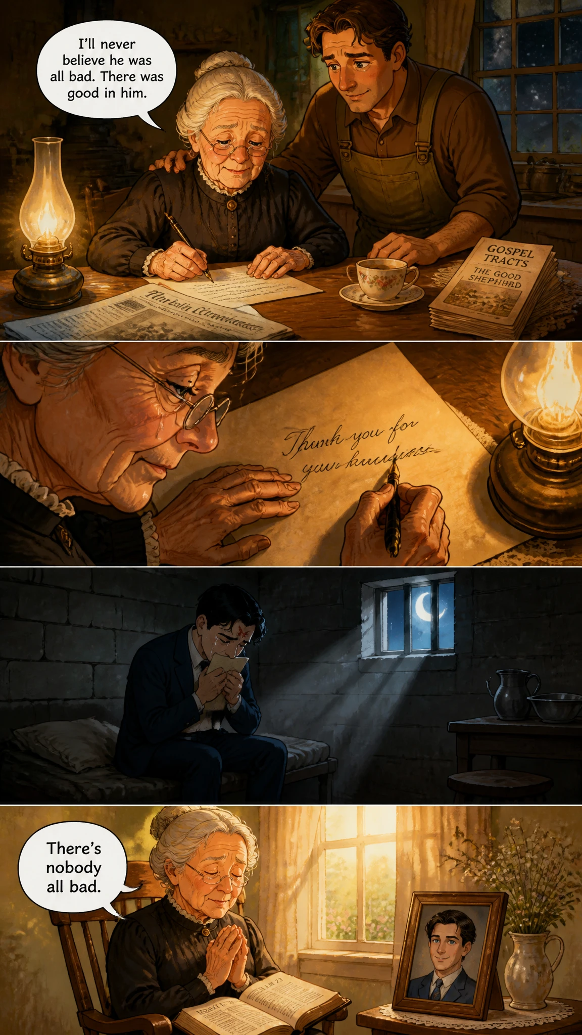 Demo comic page from The Man on the Train
