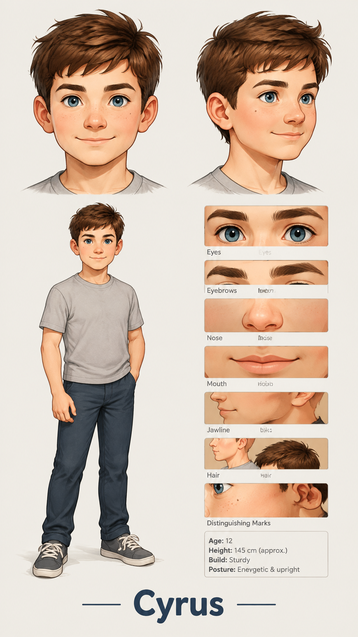 Alineación de personajes para The Man on the Train