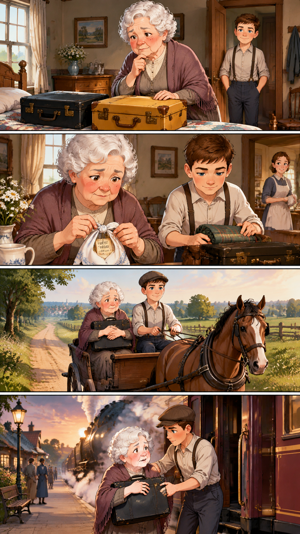 Página de cómic demo de The Man on the Train