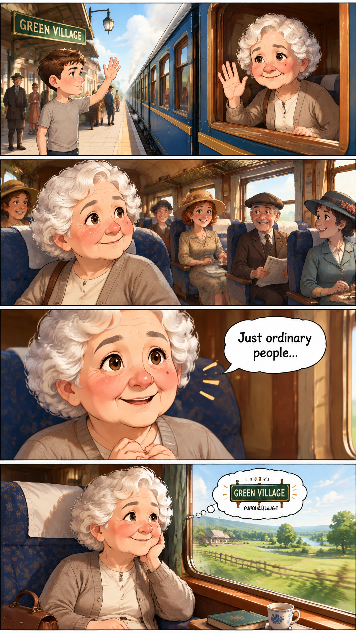 Página de cómic demo de The Man on the Train