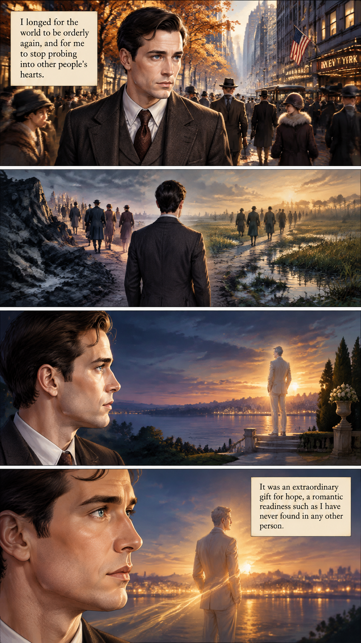 Página de cómic demo de The Great Gatsby