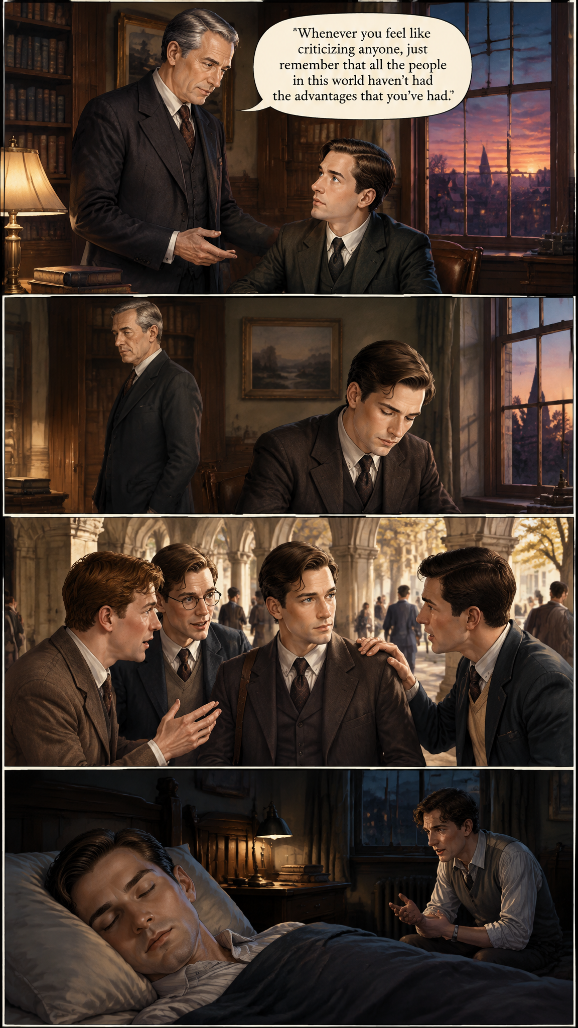 Página de cómic demo de The Great Gatsby