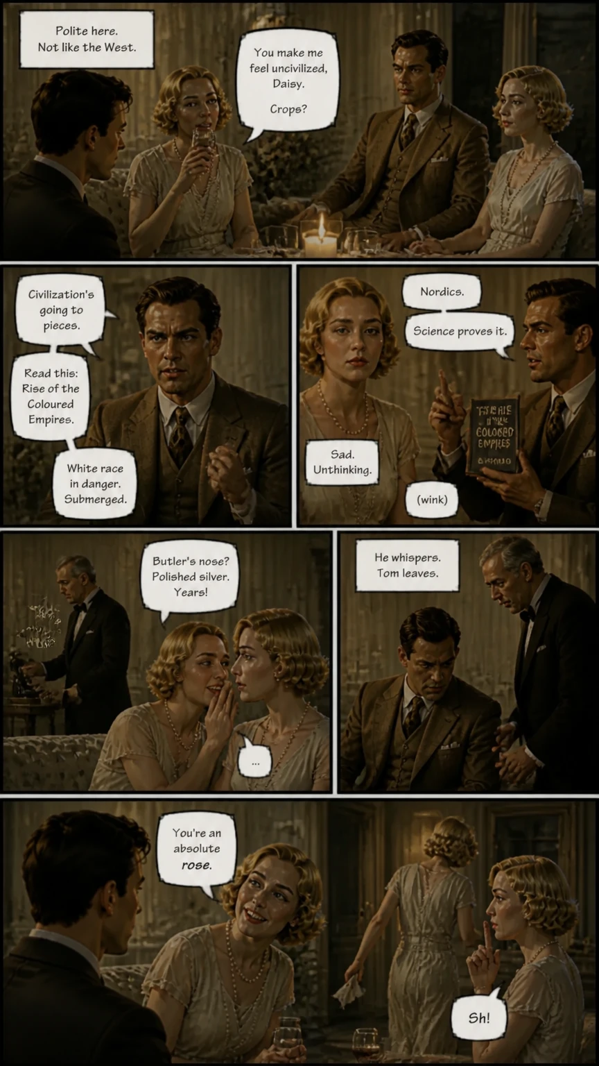 Demo comic page from The Great Gatsby