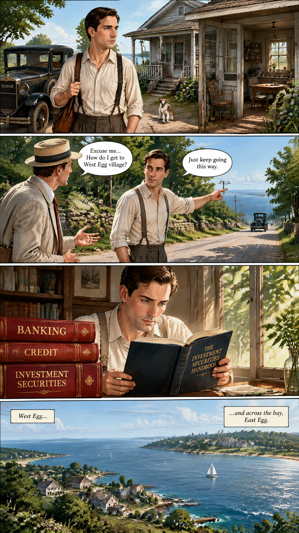 Página de cómic demo de The Great Gatsby