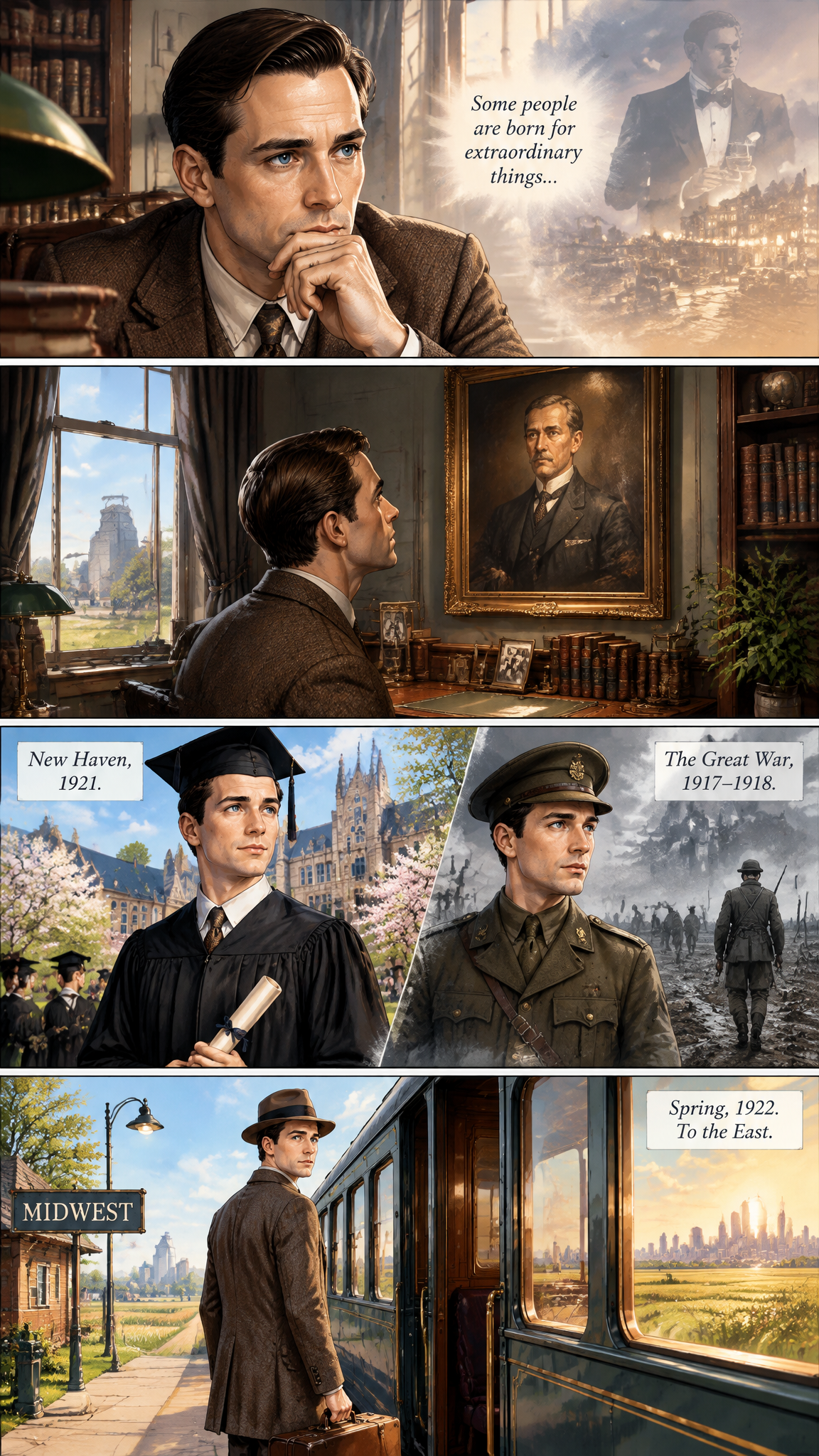 Página de cómic demo de The Great Gatsby