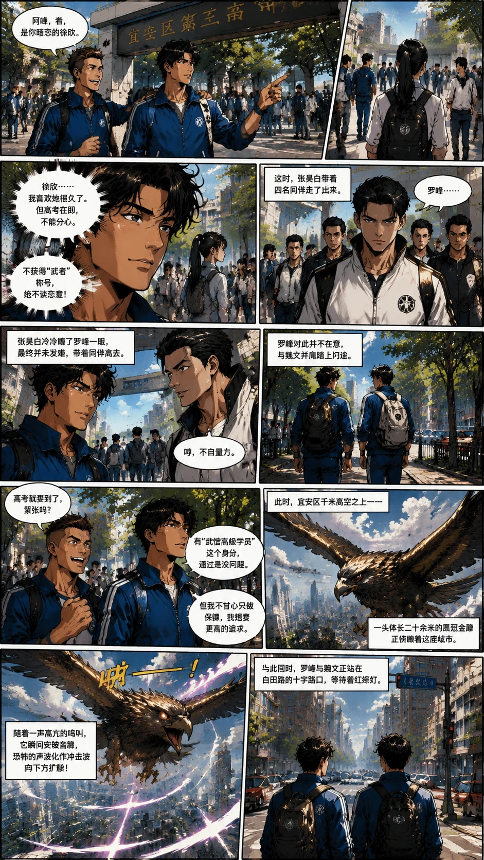 Demo comic page from 吞噬星空