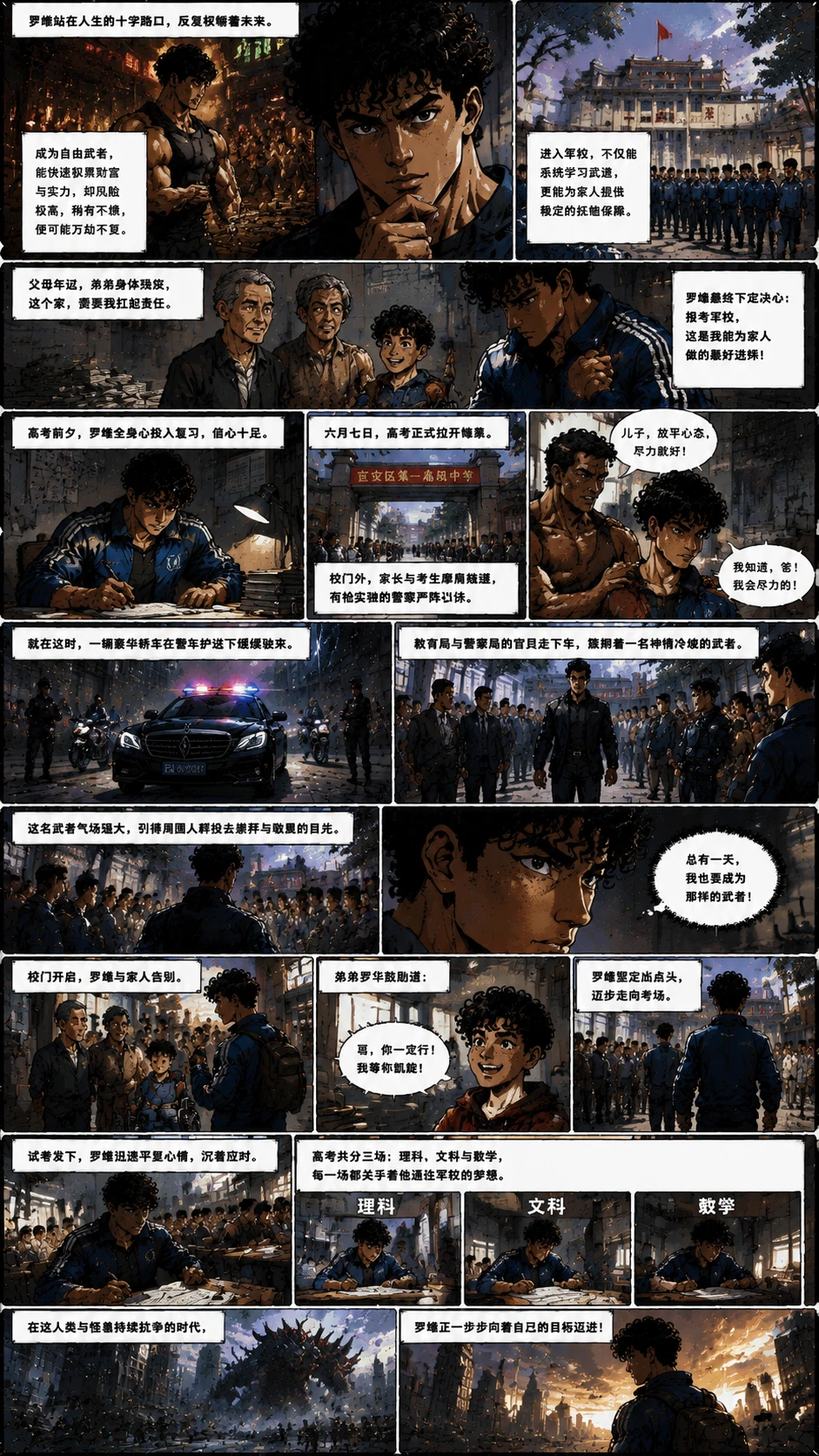 Demo comic page from 吞噬星空