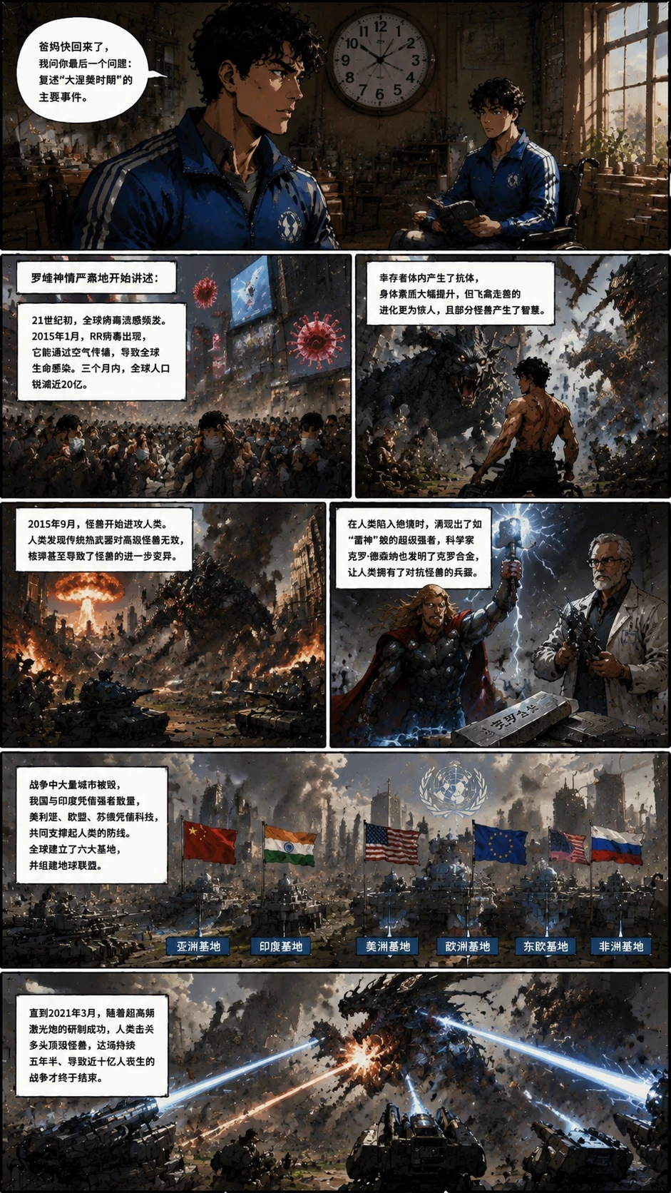 Demo comic page from 吞噬星空