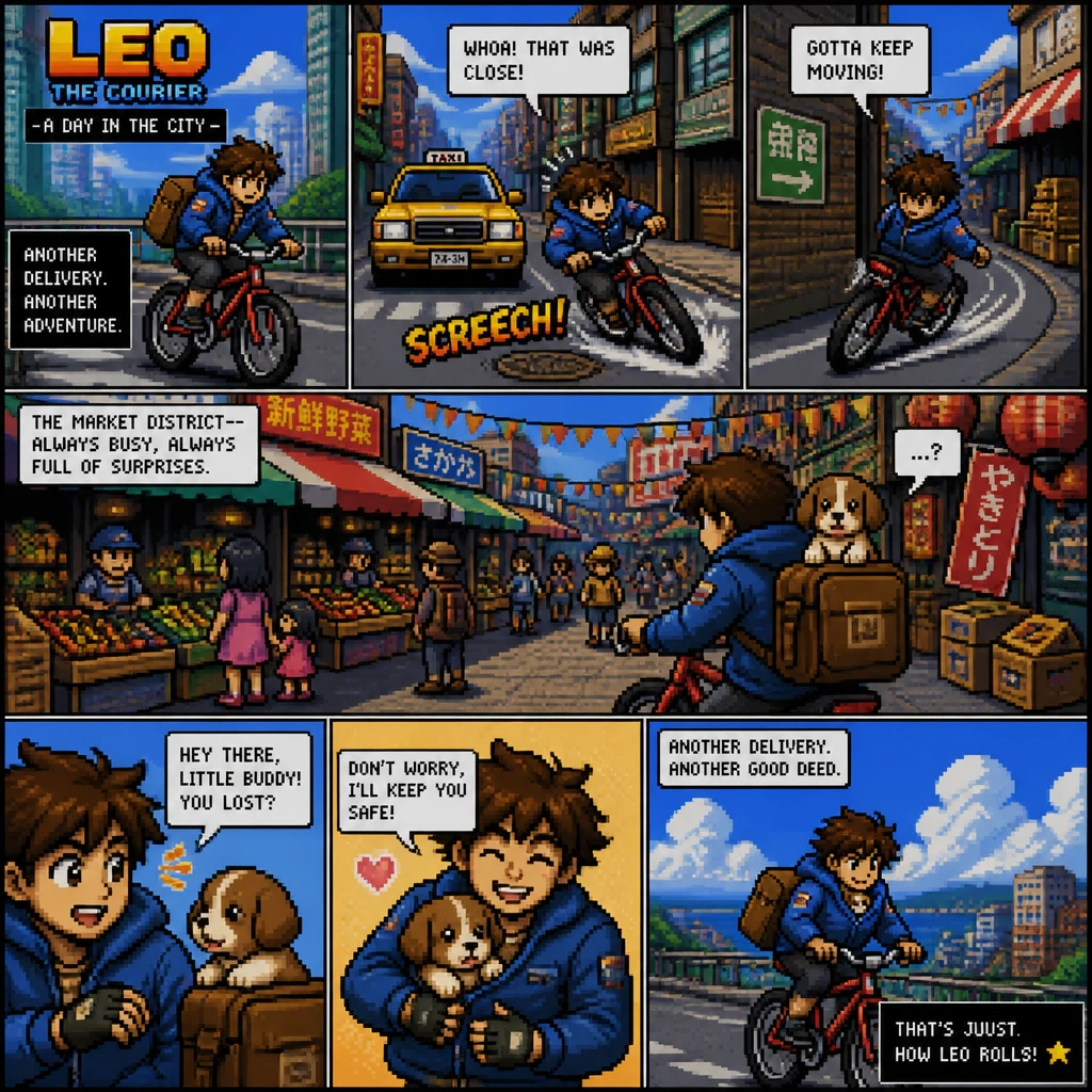 Retro pixel art