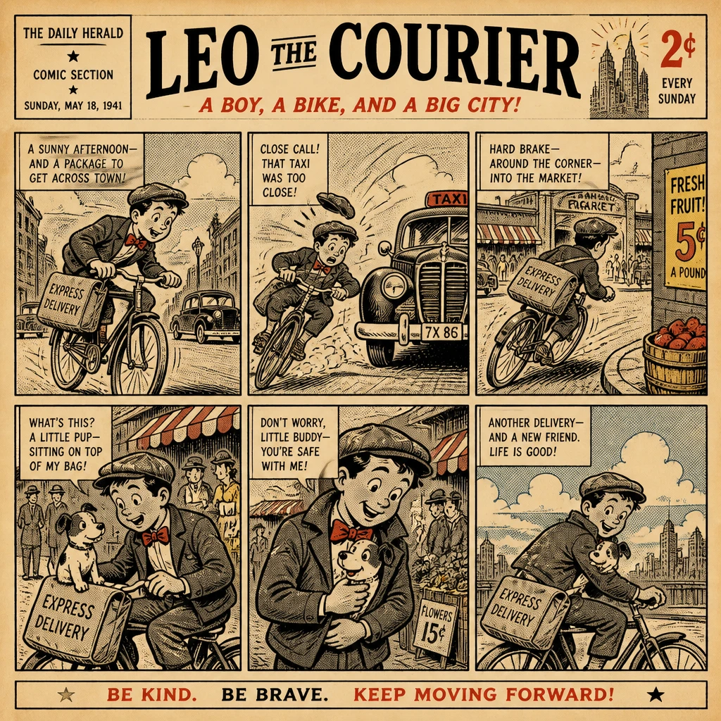 Vintage newspaper